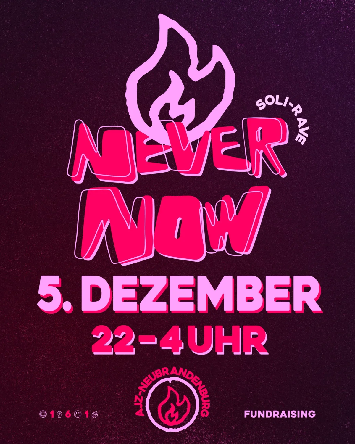 Flyer: NEVER NOW