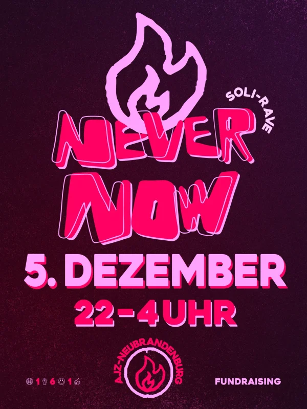 Flyer: NEVER NOW