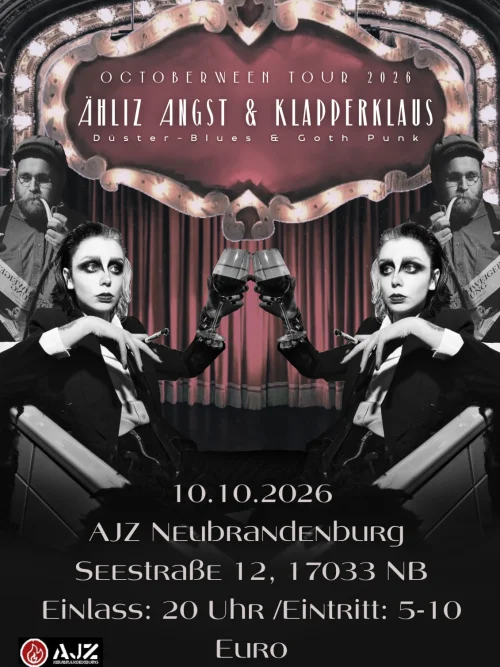Flyer: ÄHLIZ ANGST & KLAPPERKLAUS