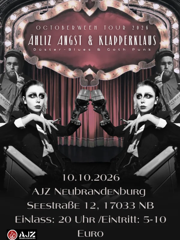 Flyer: ÄHLIZ ANGST & KLAPPERKLAUS
