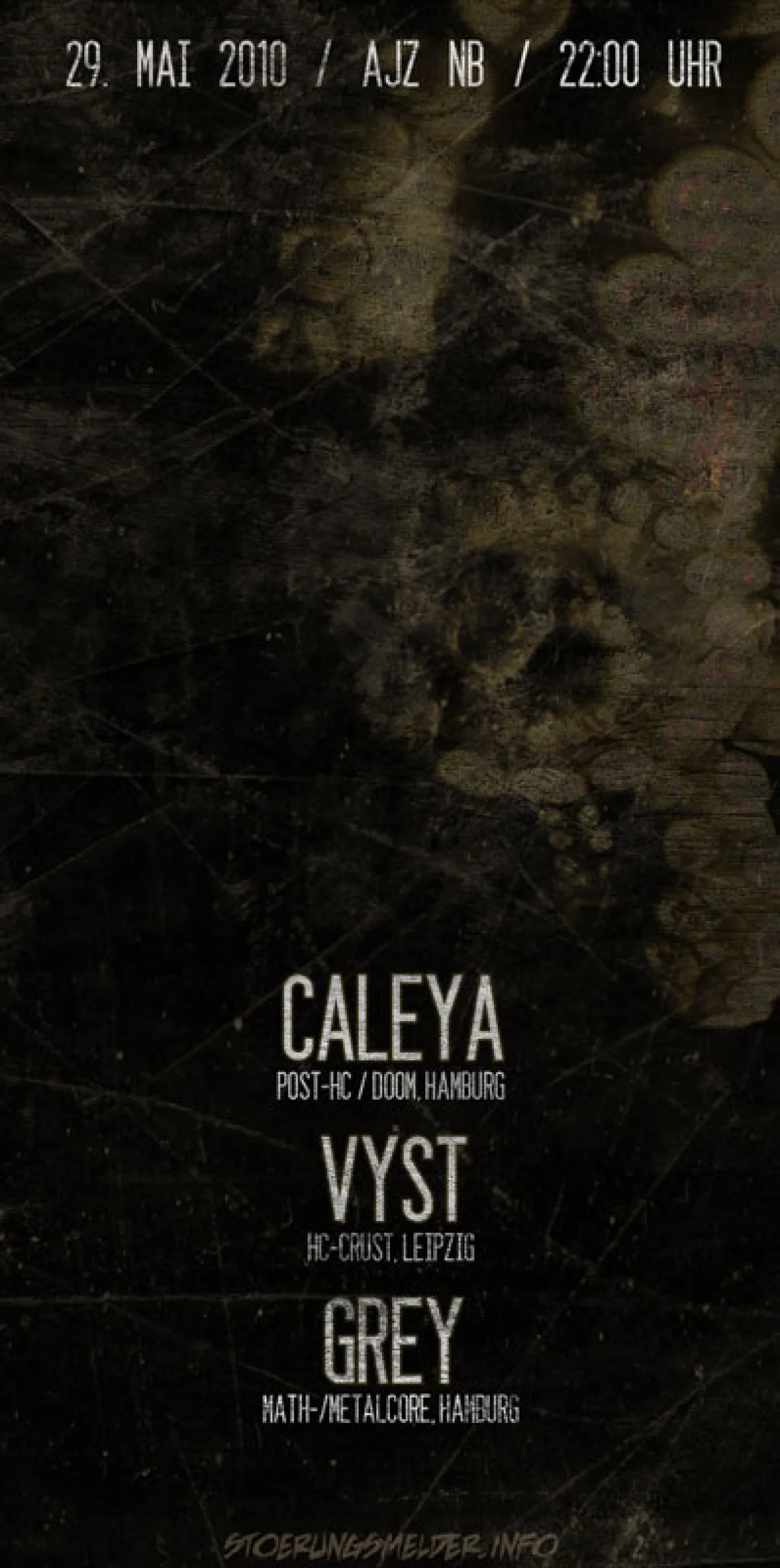 Flyer: CALEYA + VYST + GREY
