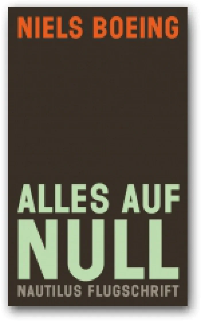 Flyer: Niels Boeing - Alles auf Null