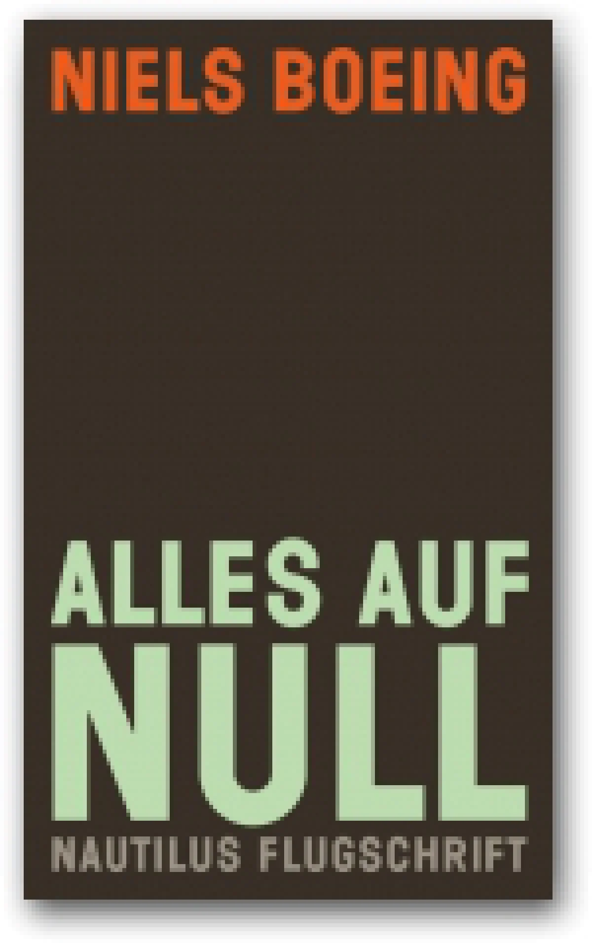Flyer: Niels Boeing - Alles auf Null