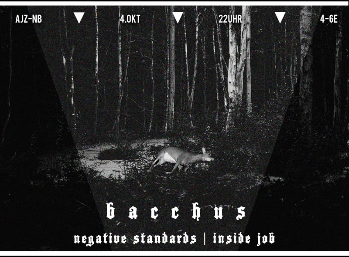 Flyer: BACCHUS + NEGATIVE STANDARDS + INSIDE JOB