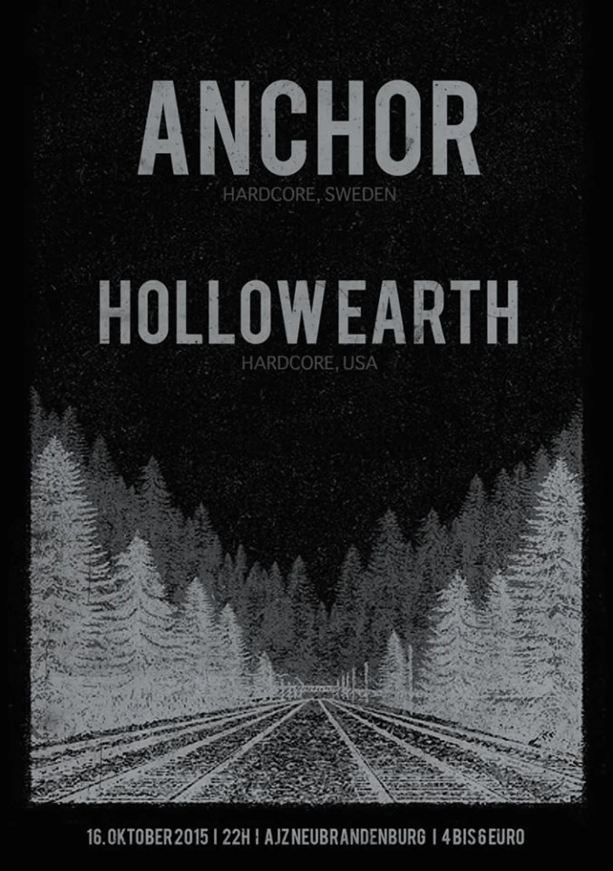 Flyer: ANCHOR + HOLLOW EARTH
