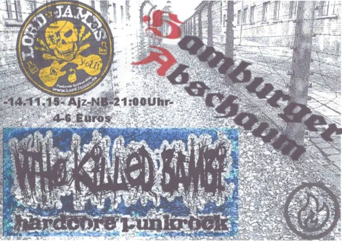Flyer: WHO KILLED BAMBI + HAMBURGER ABSCHAUM + ANTIBASTARD