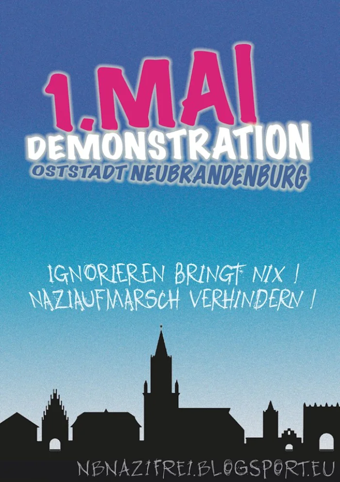 Flyer: 1.Mai Nazifrei - Info-/Mobivortrag
