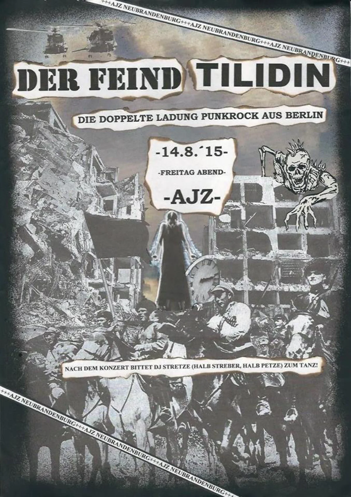 Flyer: DER FEIND + BASTARDO FOUR + DJ STRETZE