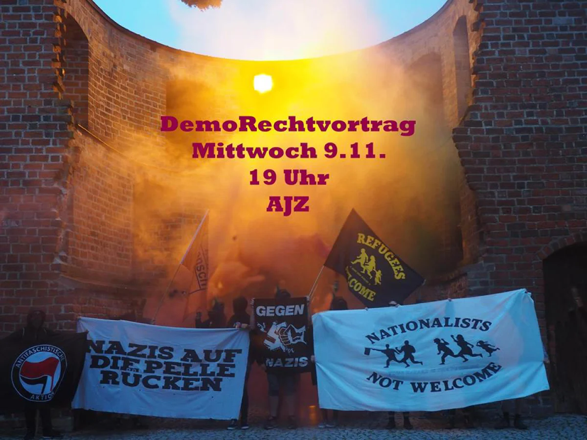 Flyer: VORTRAG DEMORECHT