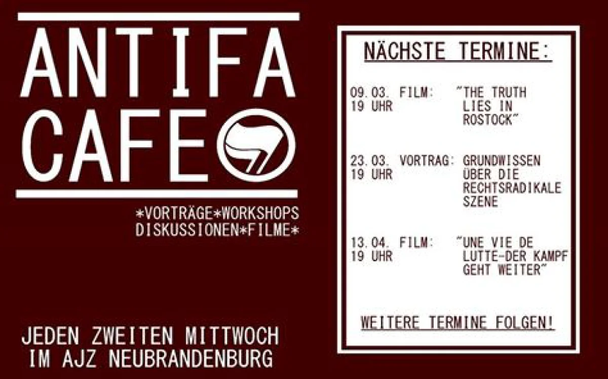 Flyer: VORTRAG // GRUNDWISSEN ÜBER DIE RECHTSRADIKALE SZENE