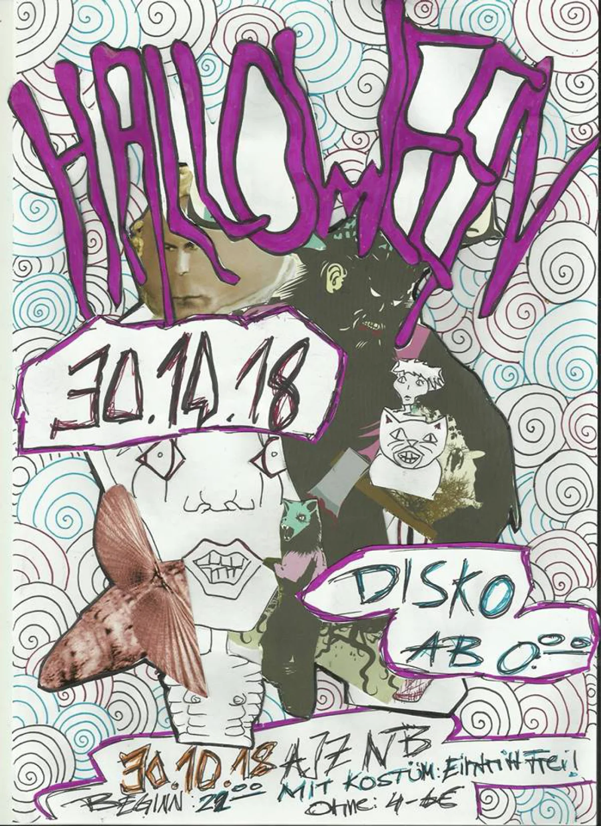 Flyer: HALLOWEEN + TURTLE RAGE + SCHLUND
