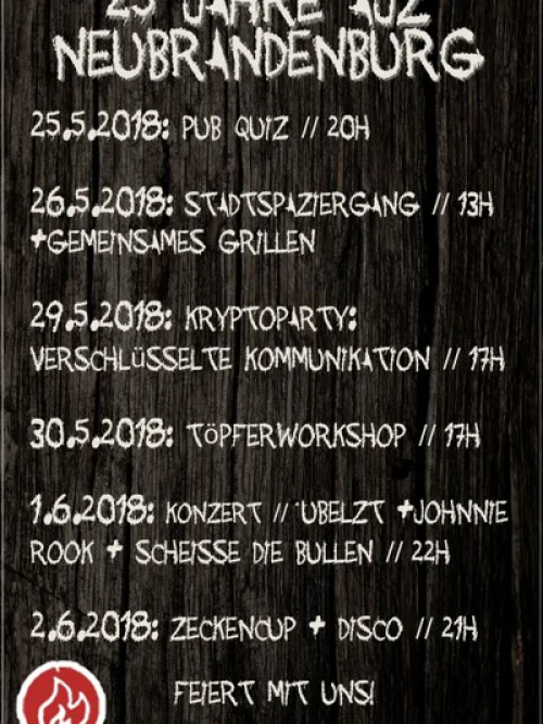 Flyer: 25. AJZ-GEBURTSTAG // QUIZABEND