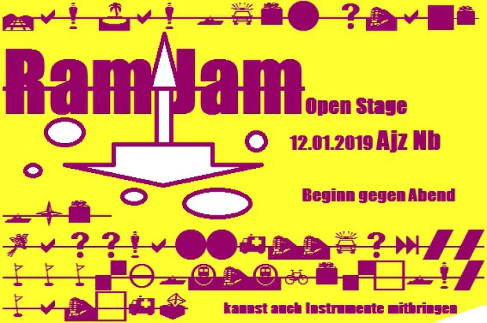 Flyer: RAM JAM // OPEN STAGE