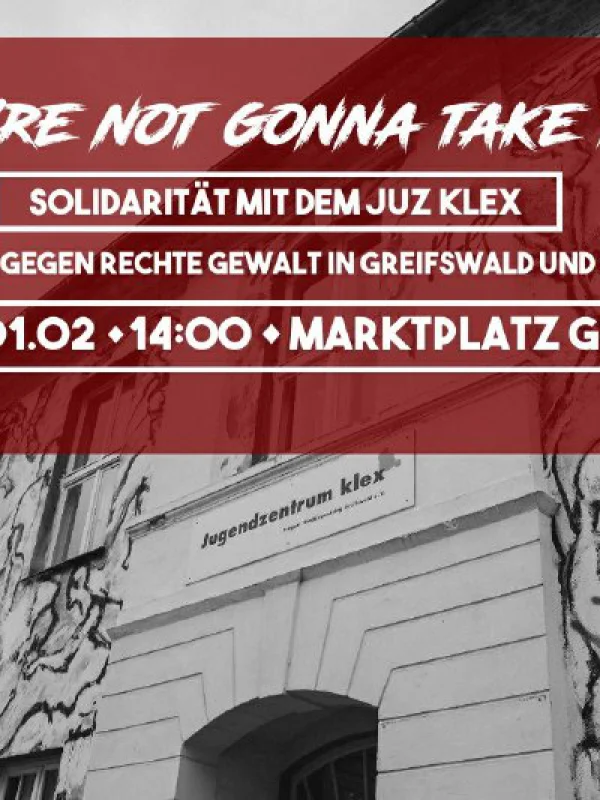 Flyer: Demo: WE´RE NOT GONNA TAKE IT!