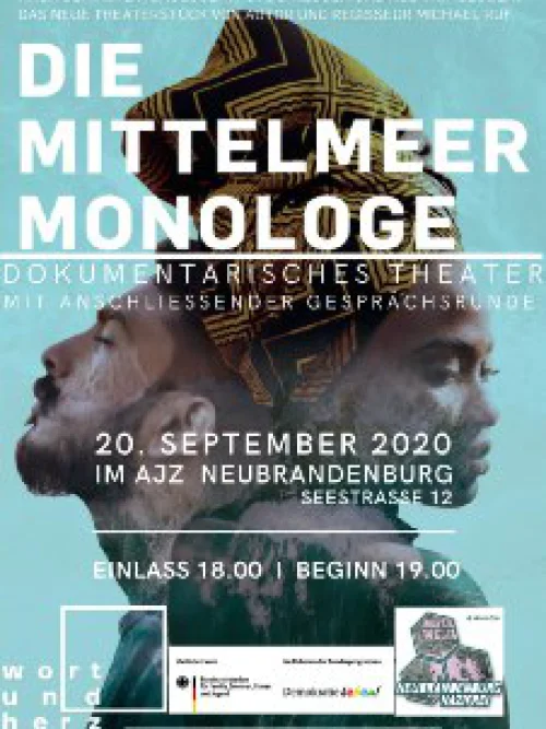 Flyer: DIE MITTELMEER-MONOLOGE OPEN AIR