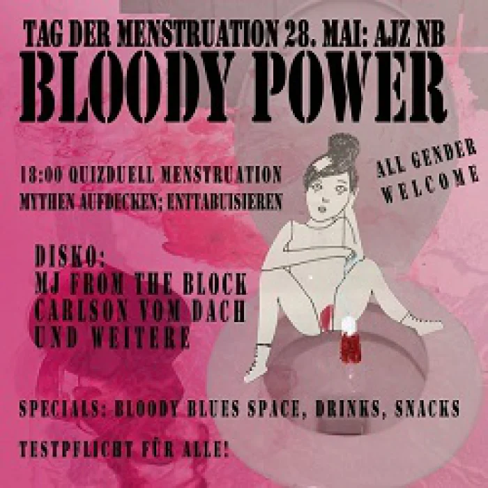 Flyer: BLOODY POWER // TAG DER MENSTRUATION