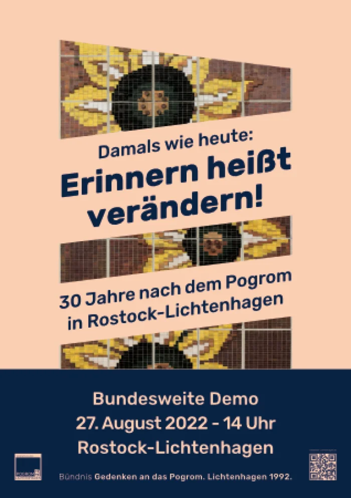 Flyer: DEMO ERINNERN HEIßT VERÄNDERN!