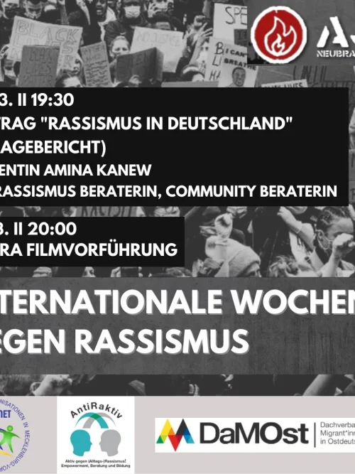 Flyer: RASSISMUS IN DEUTSCHLAND - EIN LAGEBERICHT