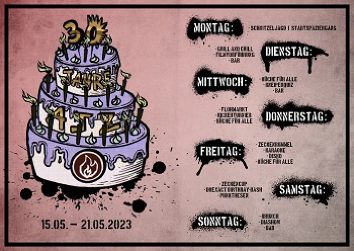 Flyer: 30. AJZ GEBURTSTAG