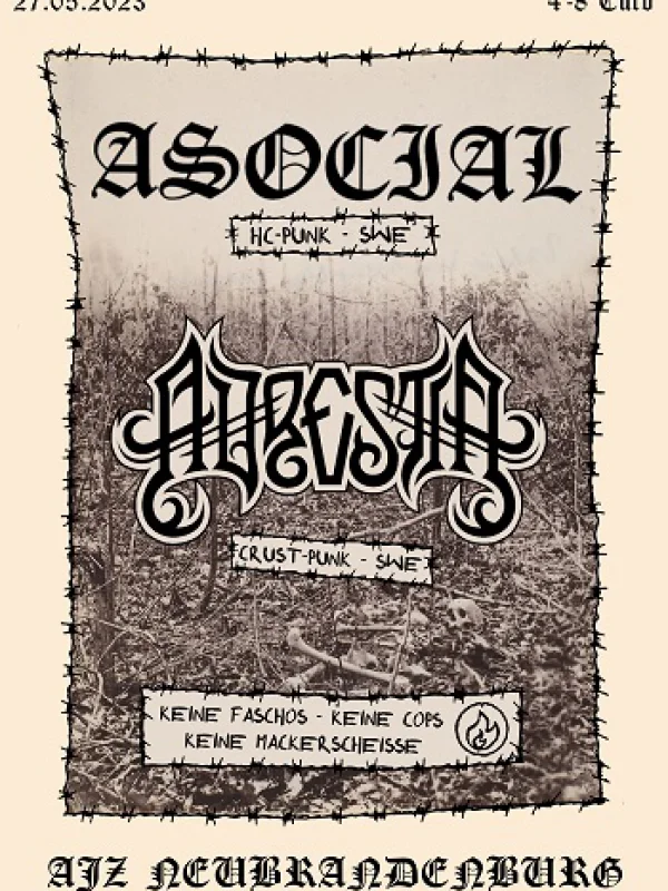 Flyer: ADRESTIA + ASOCIAL