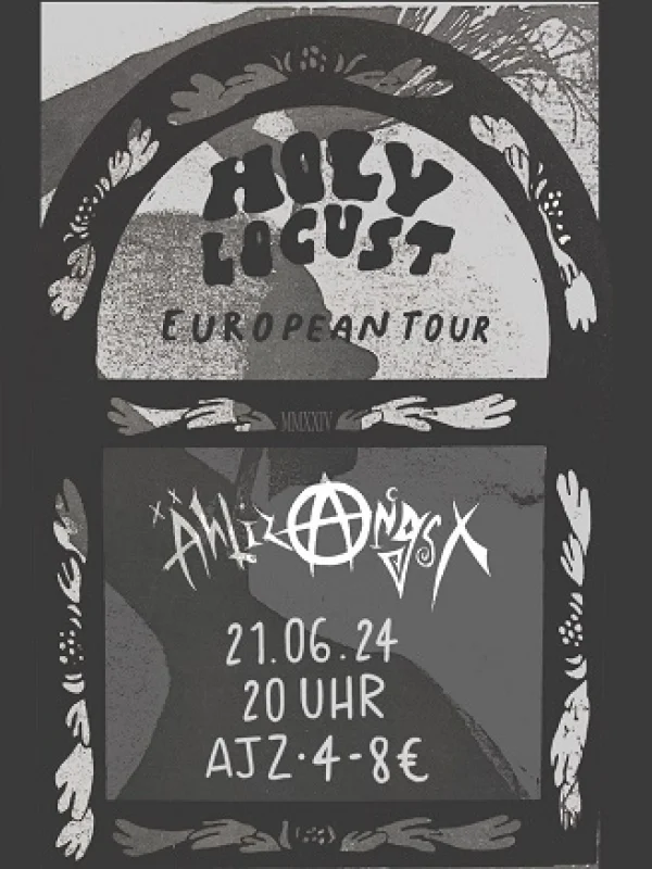 Flyer: HOLY LOCUST + ÄHLIZ ANGST