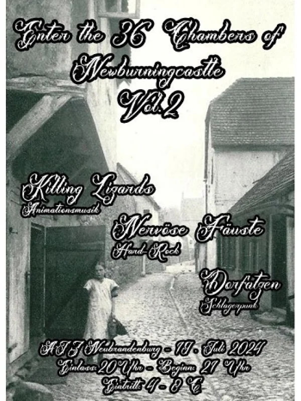 Flyer: KILLING LIZARDS + DORFATZEN + NERVÖSE FÄUSTE