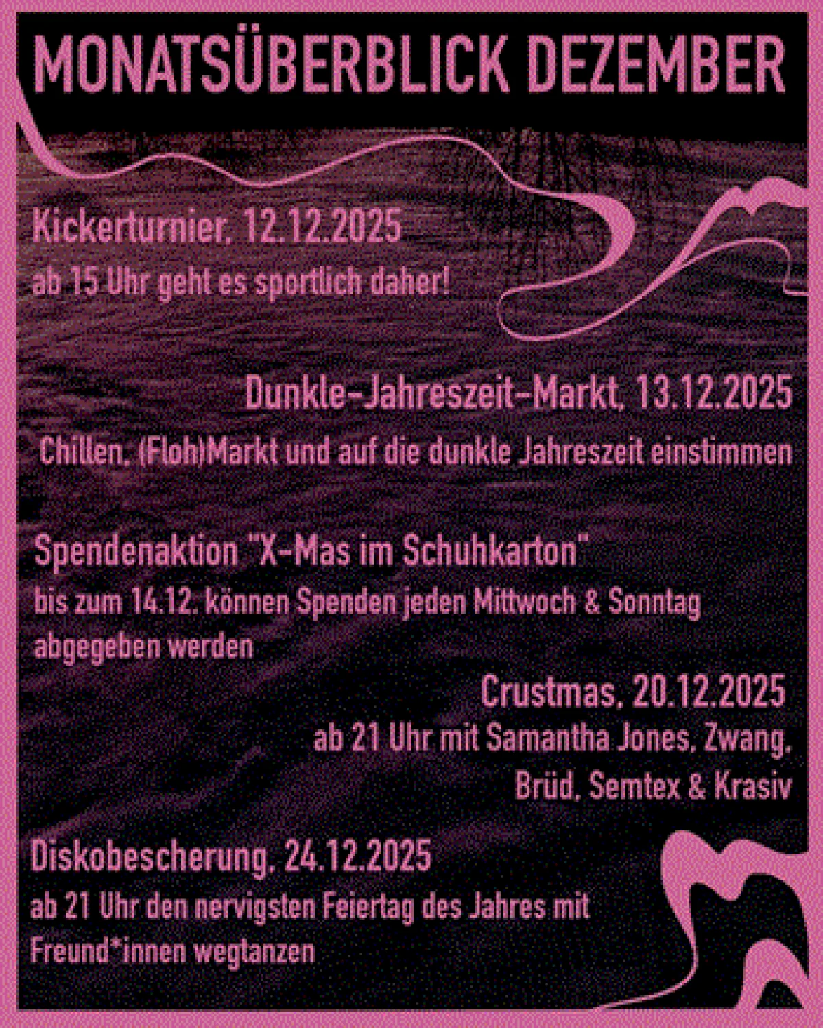Flyer: WAS IST LOS BEI UNS IM DEZEMBER?