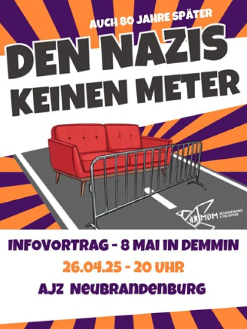 Flyer: INFOVORTRAG 8.MAI DEMMIN