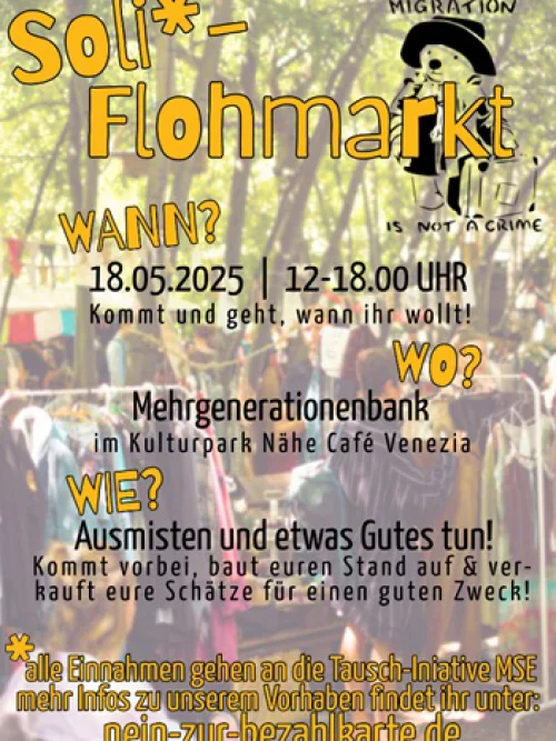 Flyer: SOLIFLOHMARKT - NEIN ZUR BEZAHLKARTE