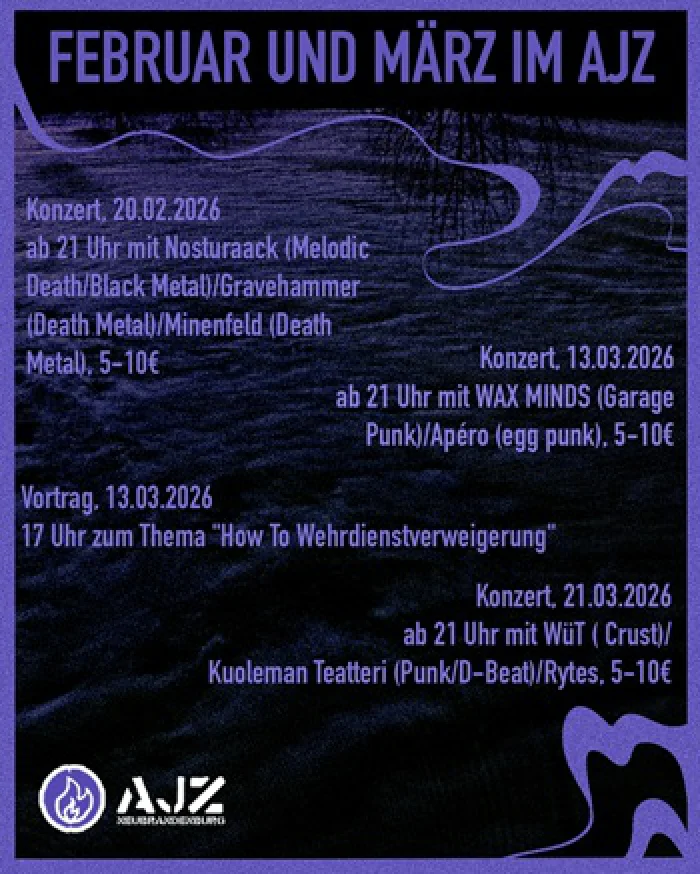 Flyer: WAS IST LOS BEI UNS IM FEBRUAR UND MÄRZ