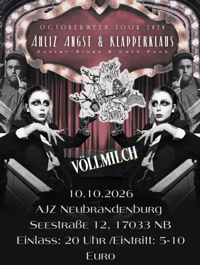 Flyer: ÄHLIZ ANGST & KLAPPERKLAUS